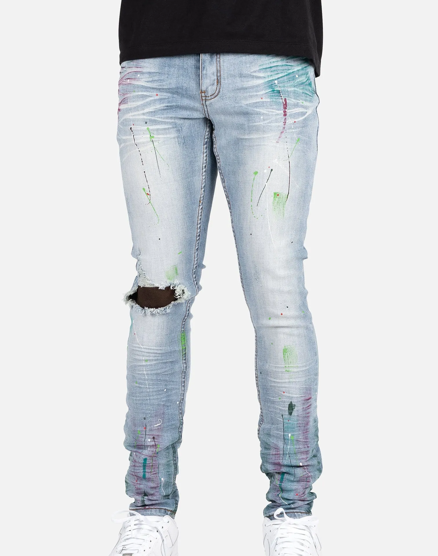 Serenede HOLY AMARANTH PAINTED JEANS
