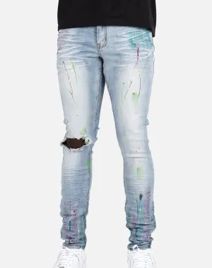 Serenede HOLY AMARANTH PAINTED JEANS
