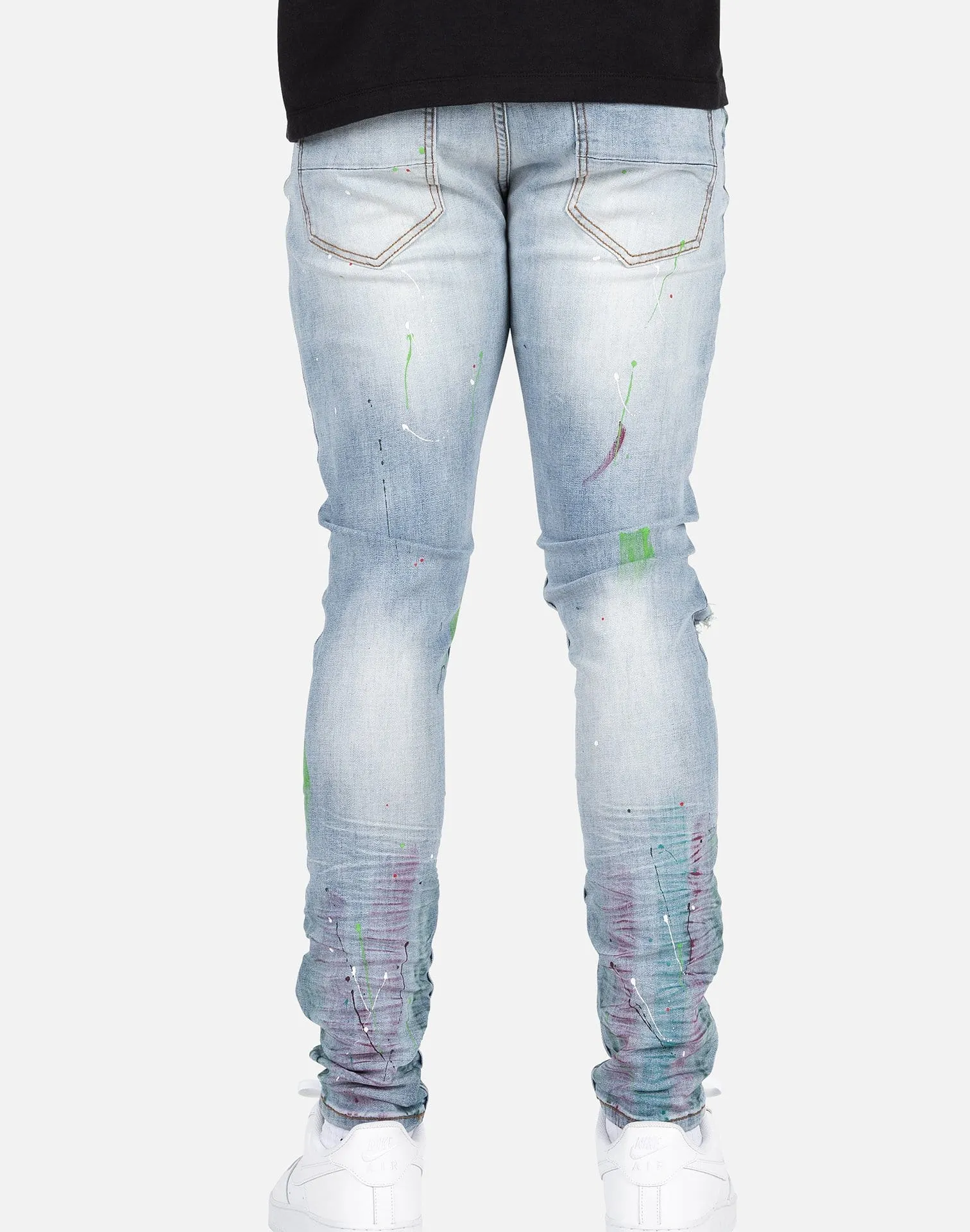 Serenede HOLY AMARANTH PAINTED JEANS