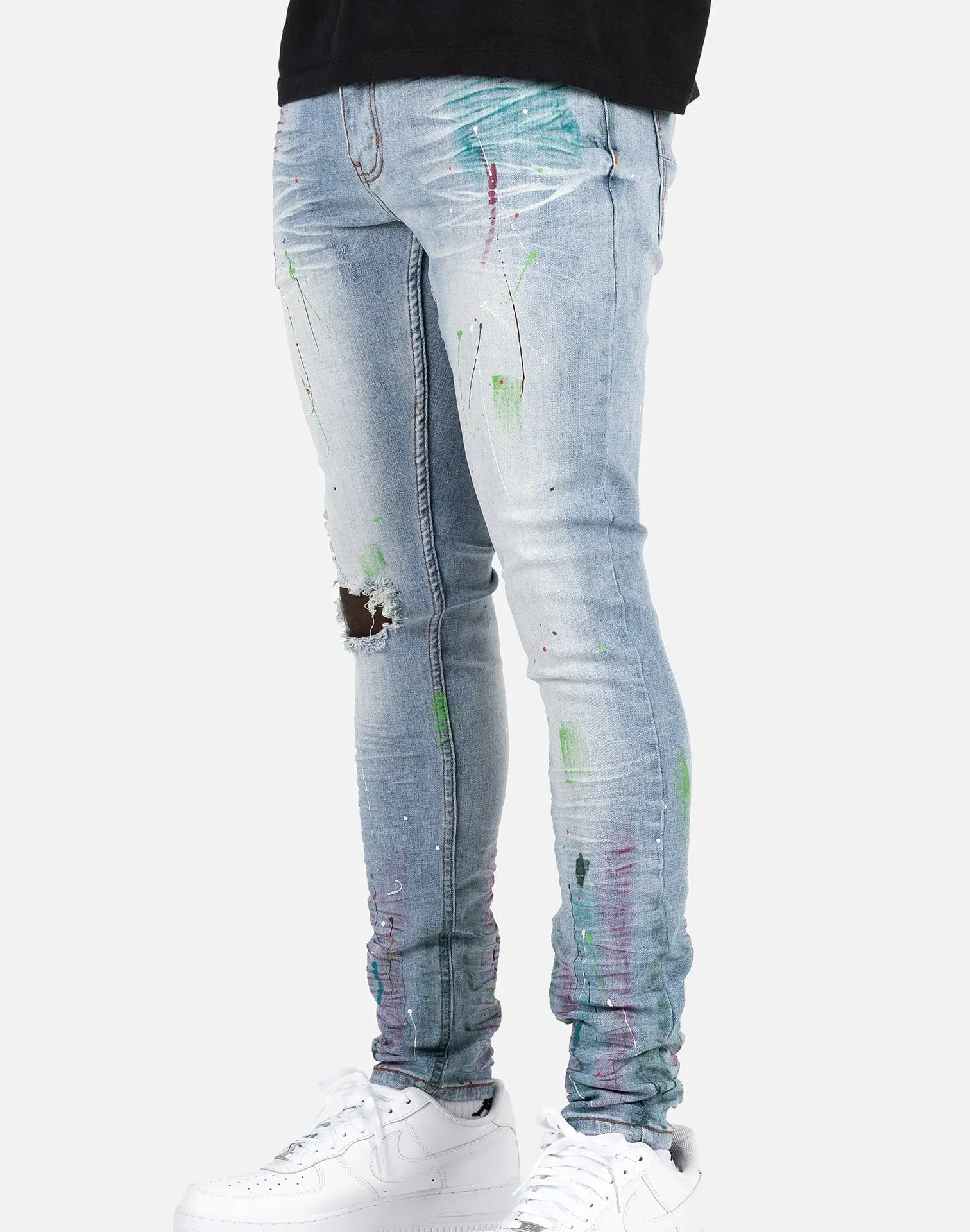 Serenede HOLY AMARANTH PAINTED JEANS