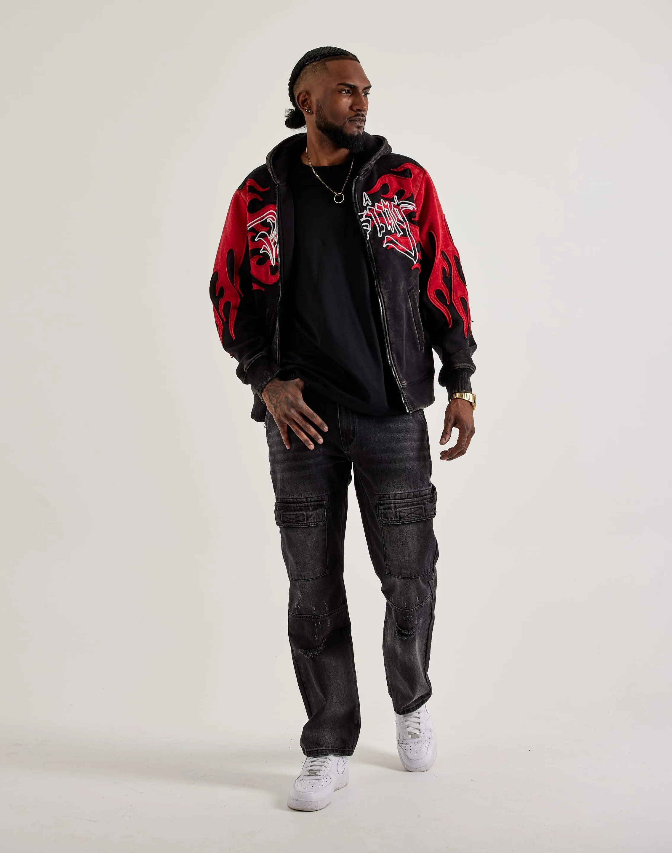 Serenede Mist Utility Jeans