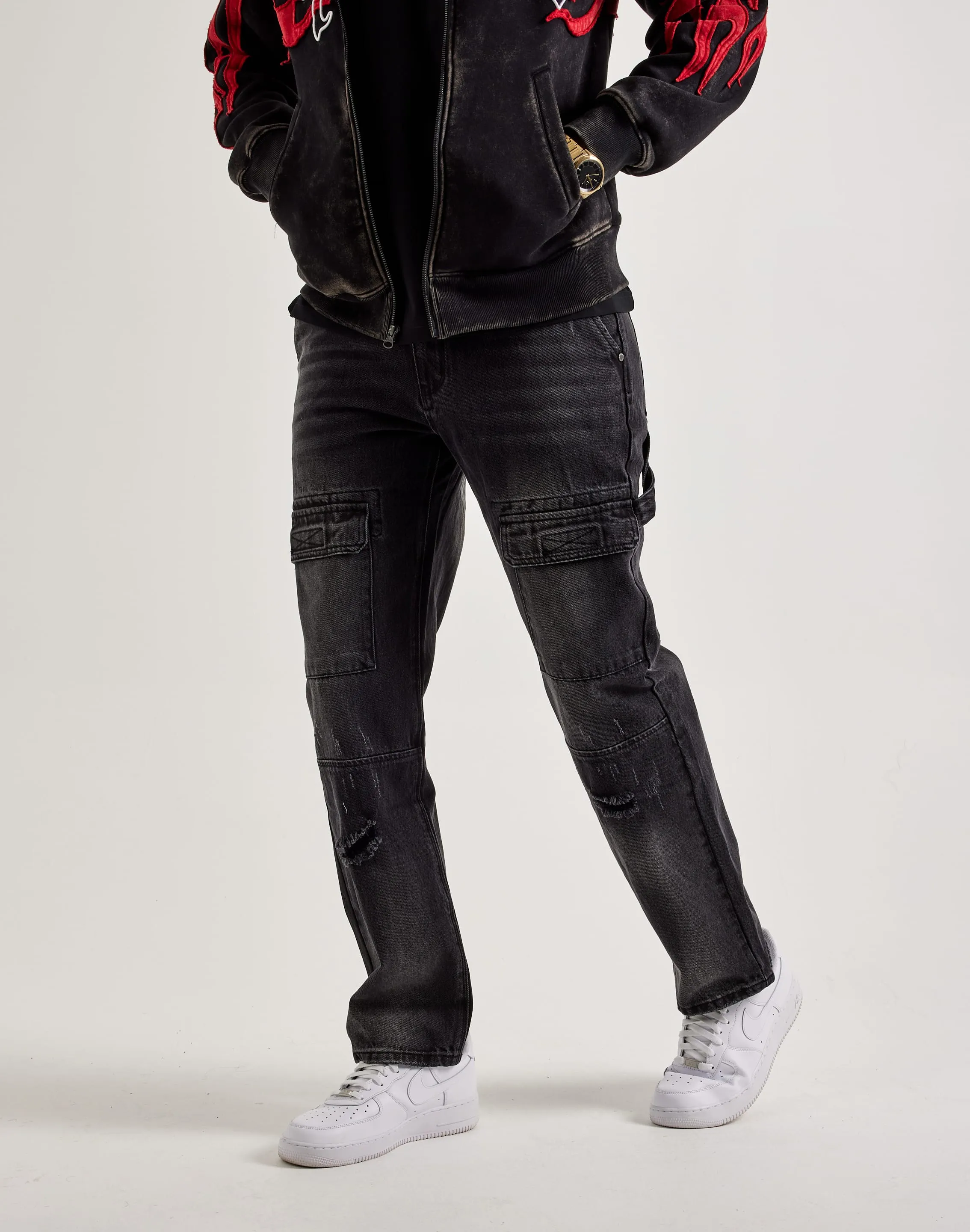 Serenede Mist Utility Jeans