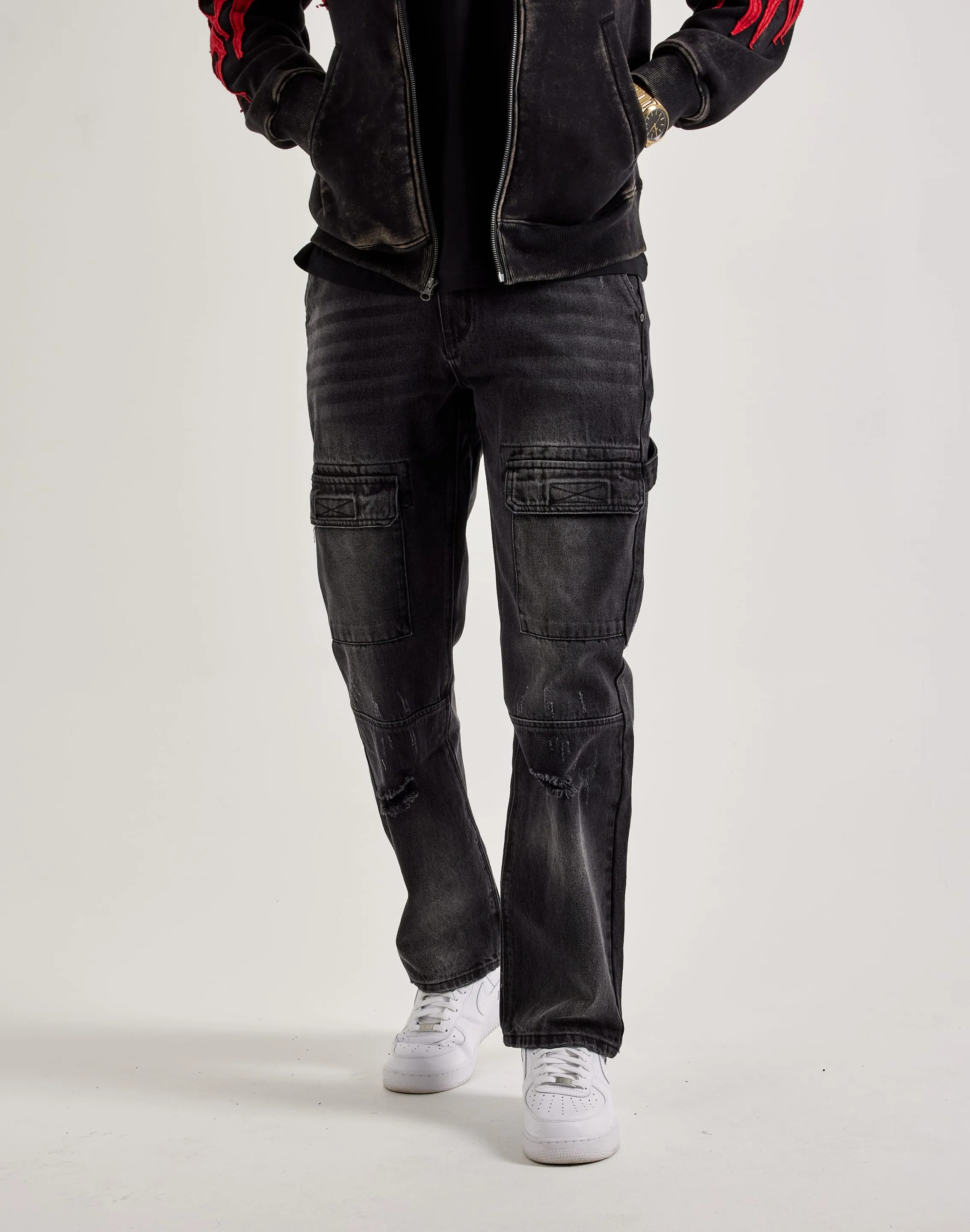 Serenede Mist Utility Jeans