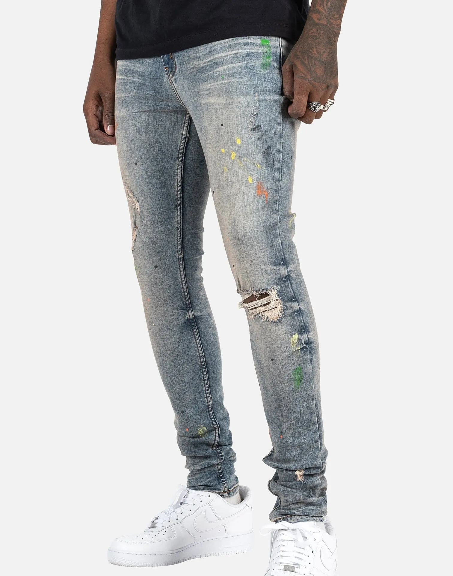 Serenede Mount Olives Painted Jeans