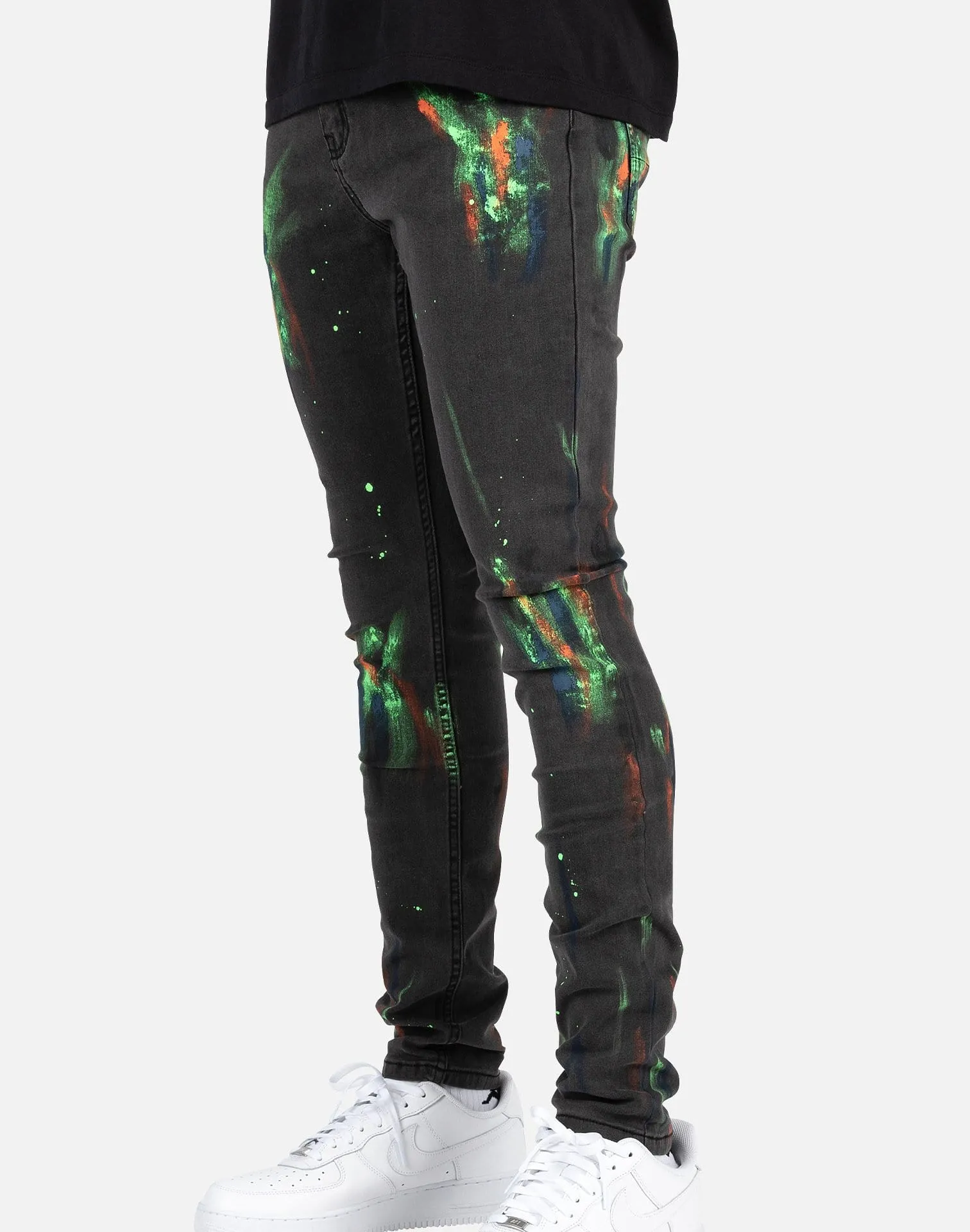 Serenede OPTICAL AURA PAINTED JEANS