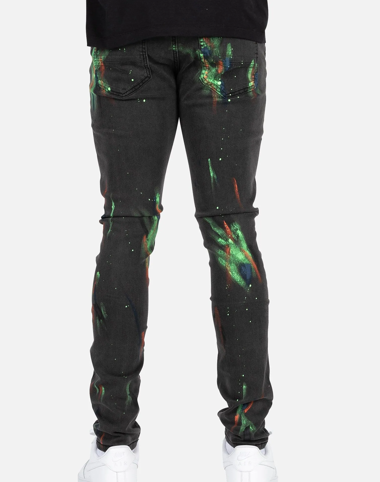 Serenede OPTICAL AURA PAINTED JEANS
