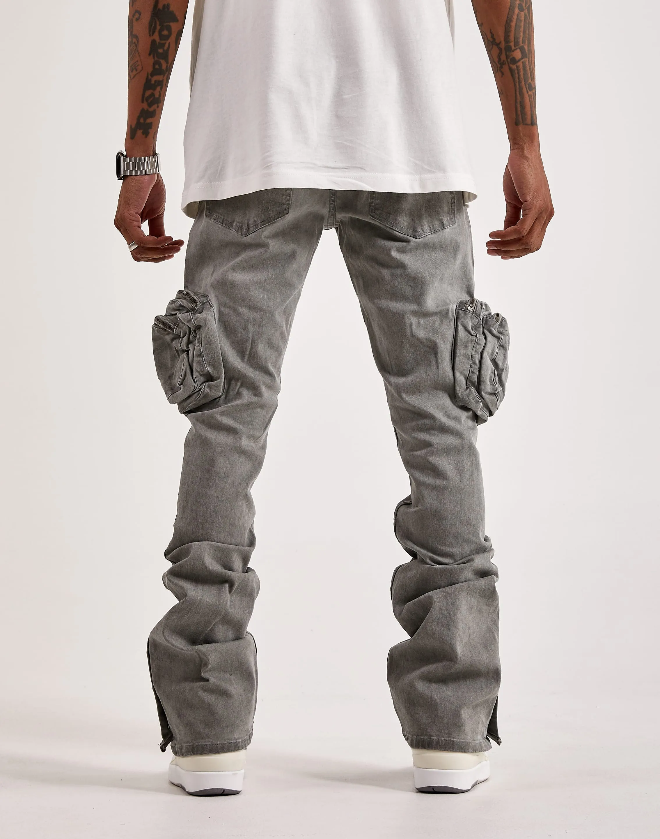 Serenede Salem Stacked Cargo Jeans