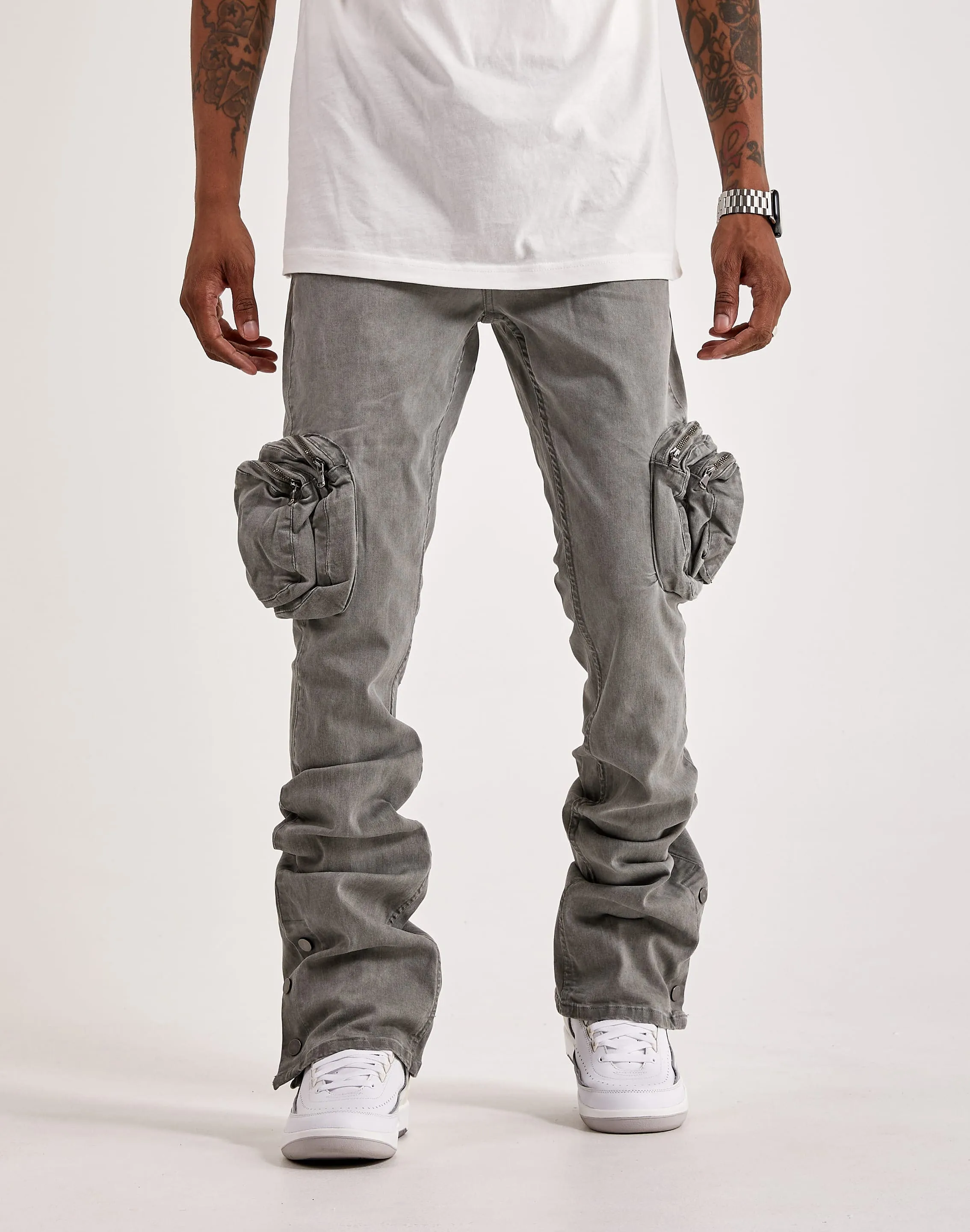 Serenede Salem Stacked Cargo Jeans