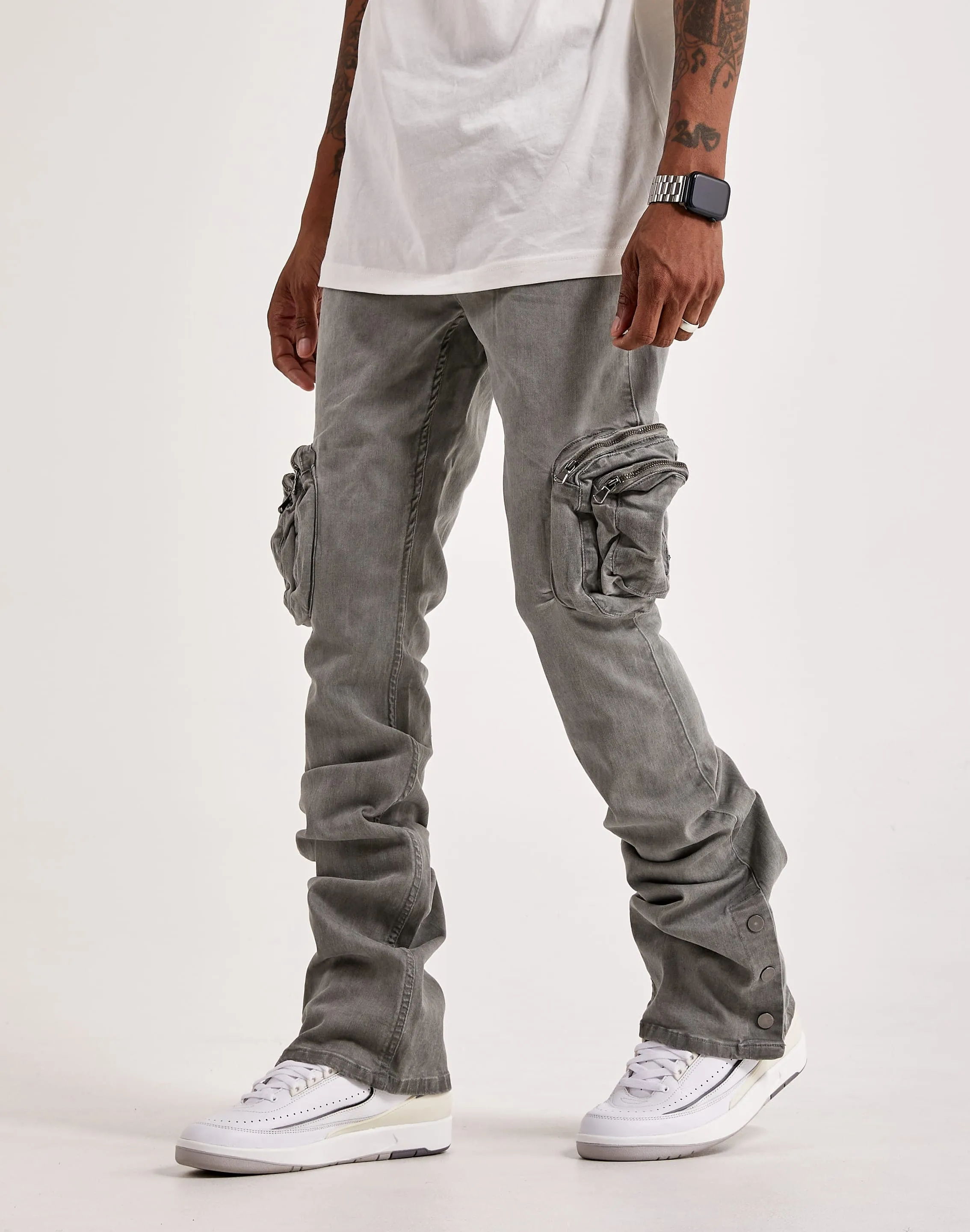 Serenede Salem Stacked Cargo Jeans