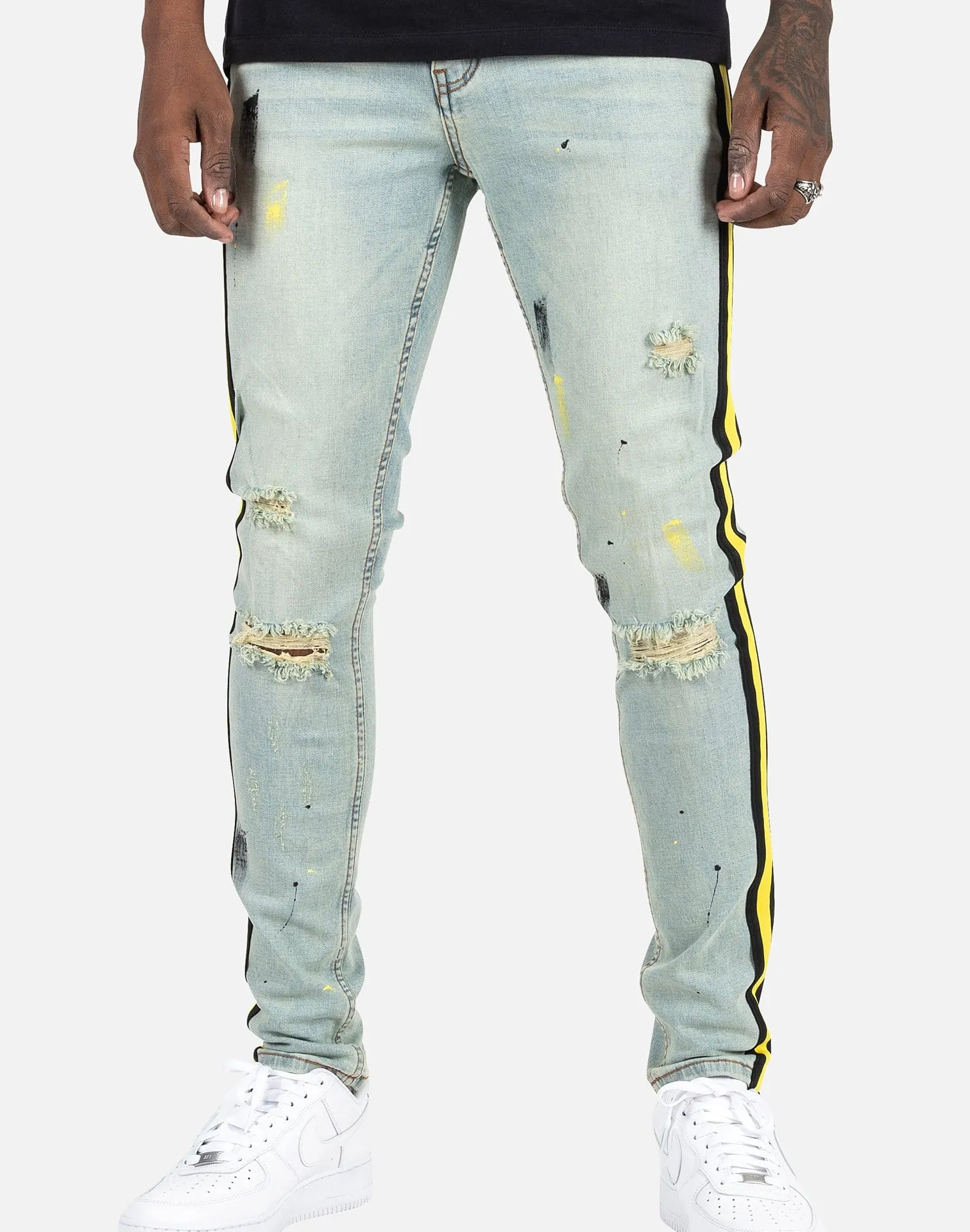 Serenede Tesla Striped Jeans