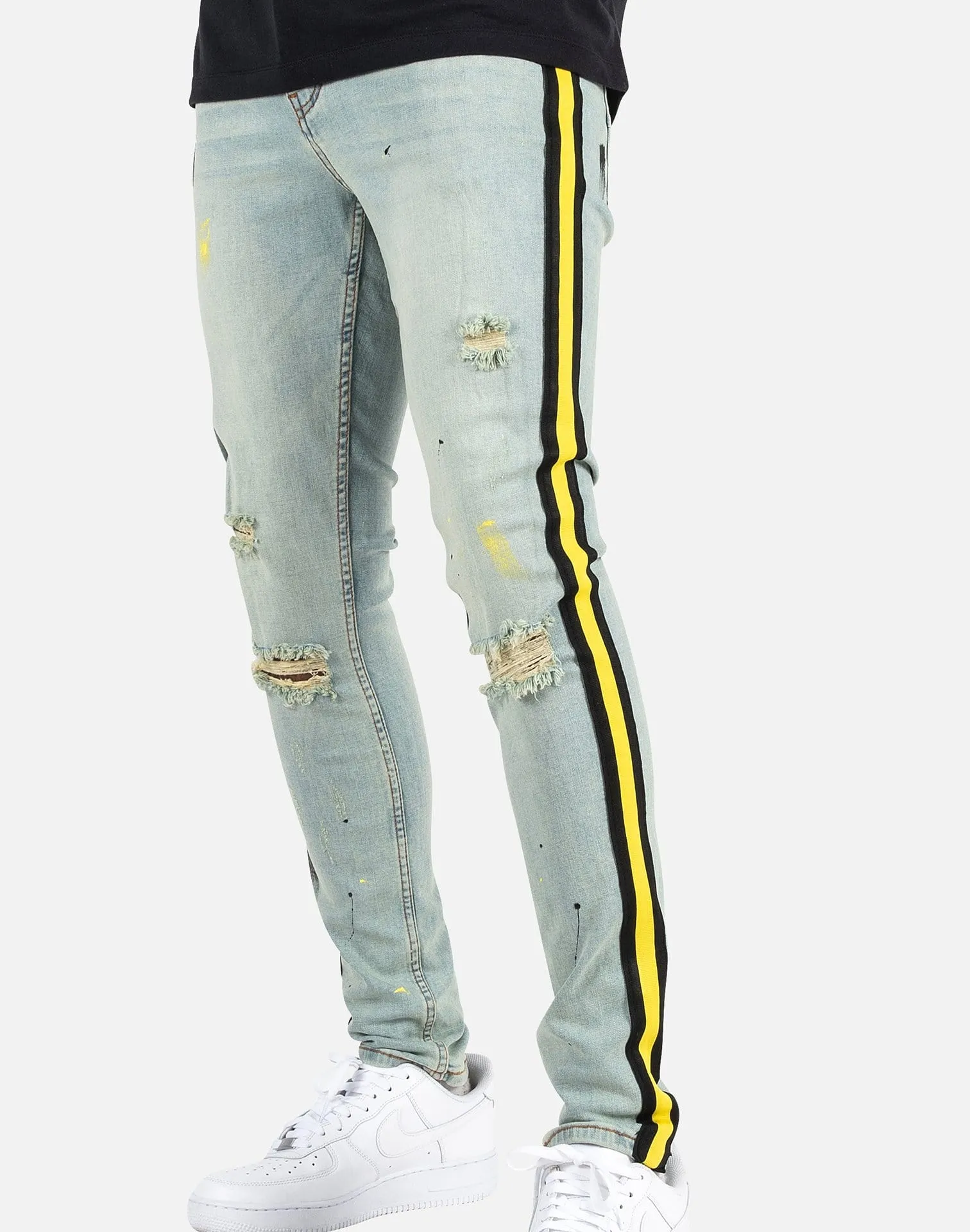 Serenede Tesla Striped Jeans