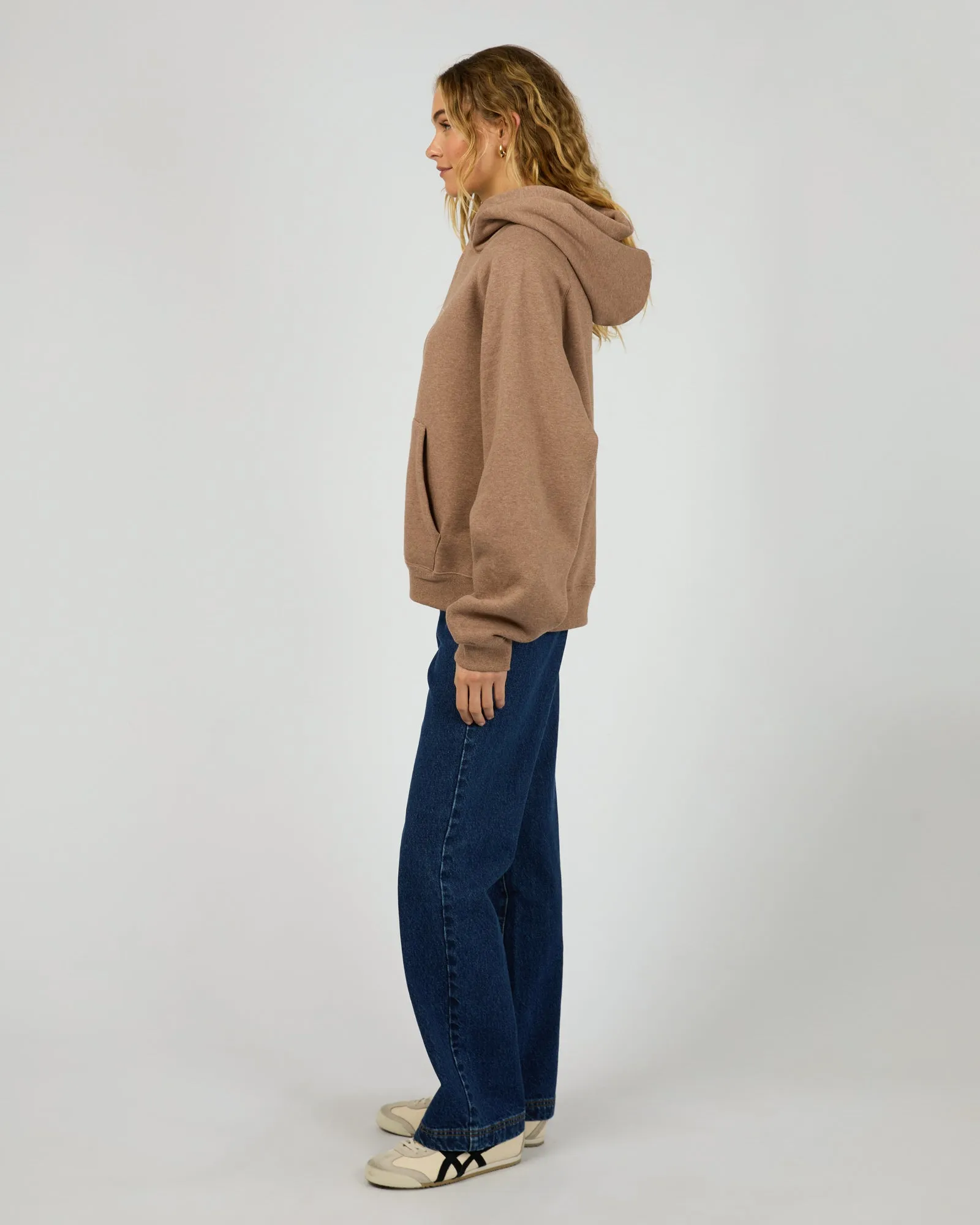 Silent Theory Logo Hoodie Brown Marle