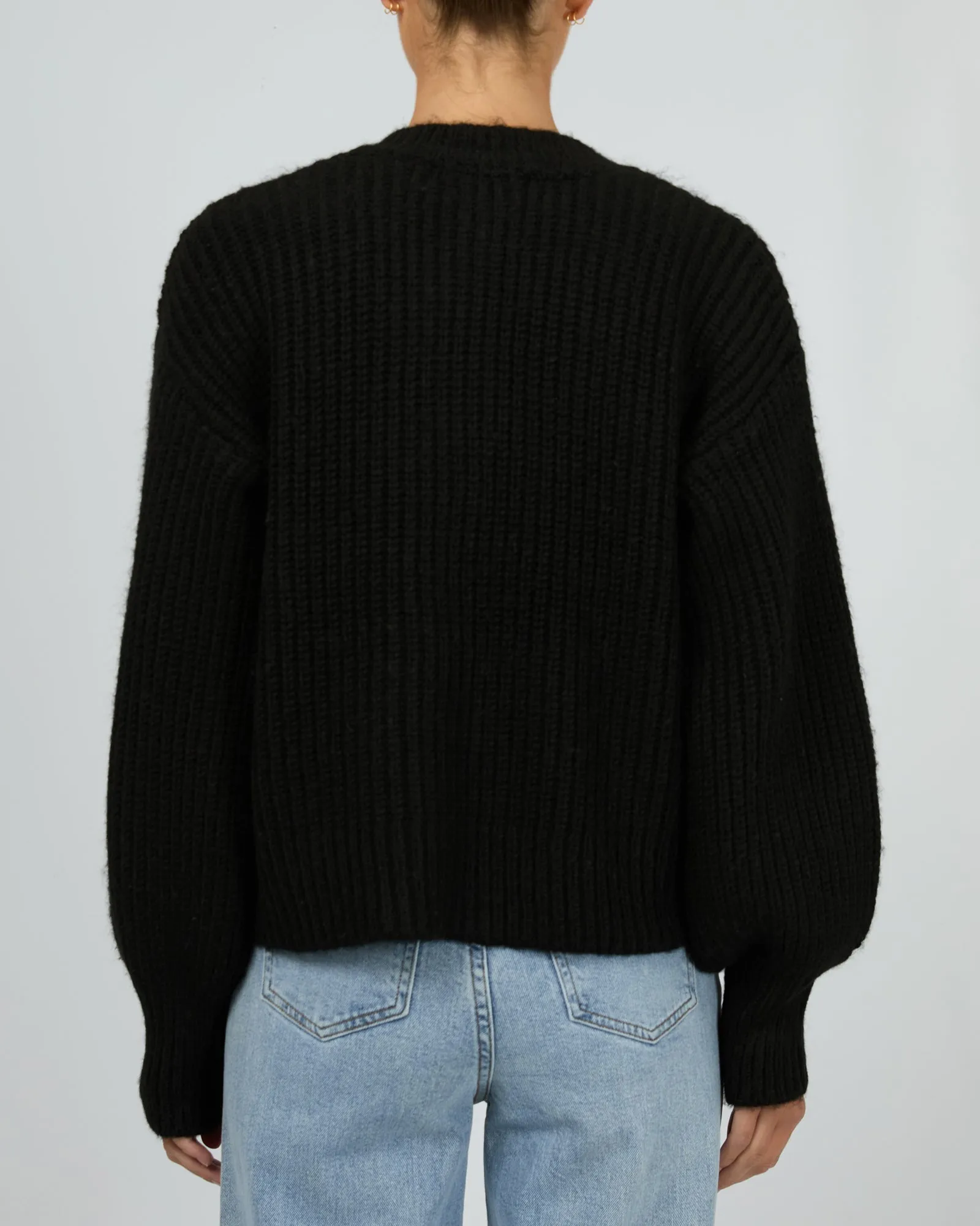 Silent Theory Mari Knit Cardigan Black