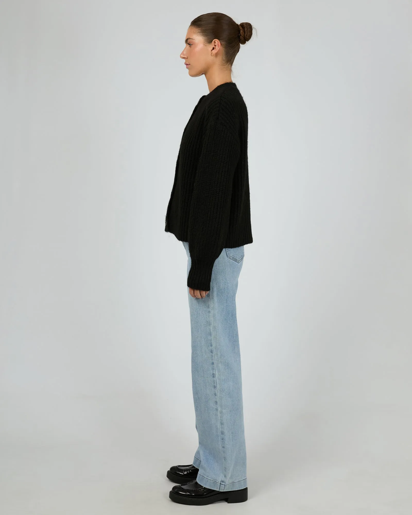 Silent Theory Mari Knit Cardigan Black