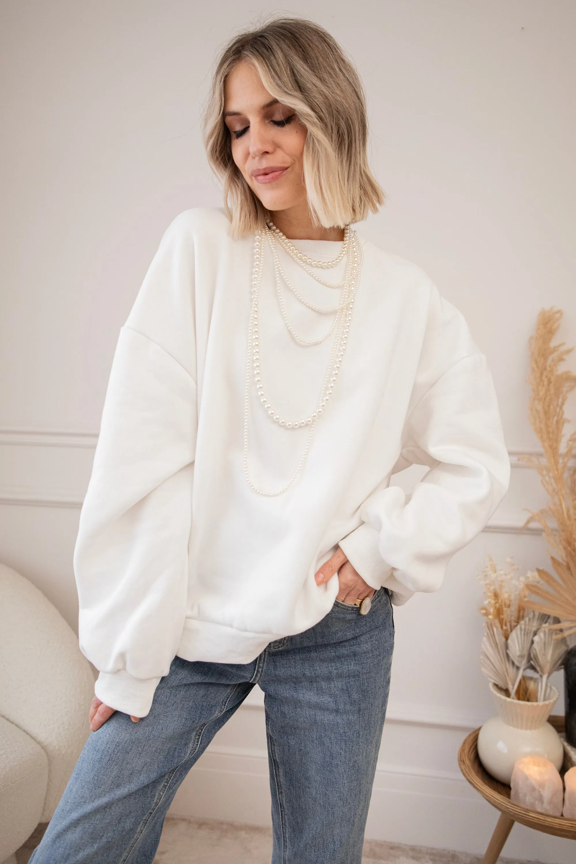 Simplicity White - Sweater
