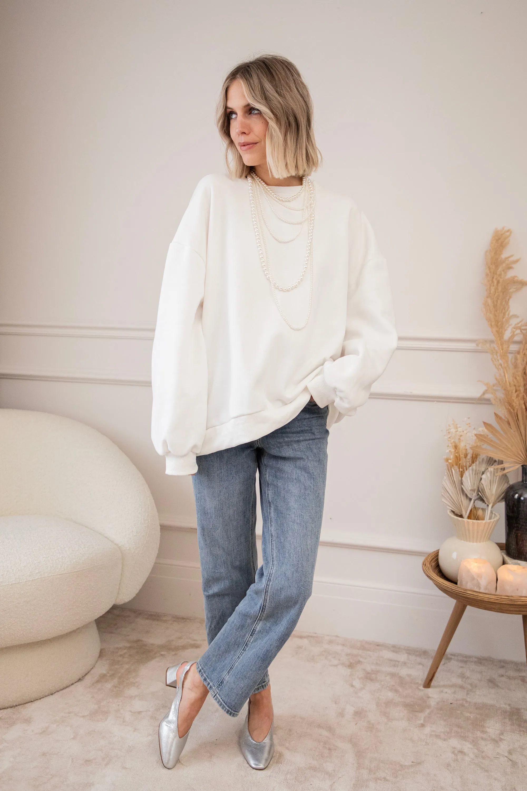 Simplicity White - Sweater