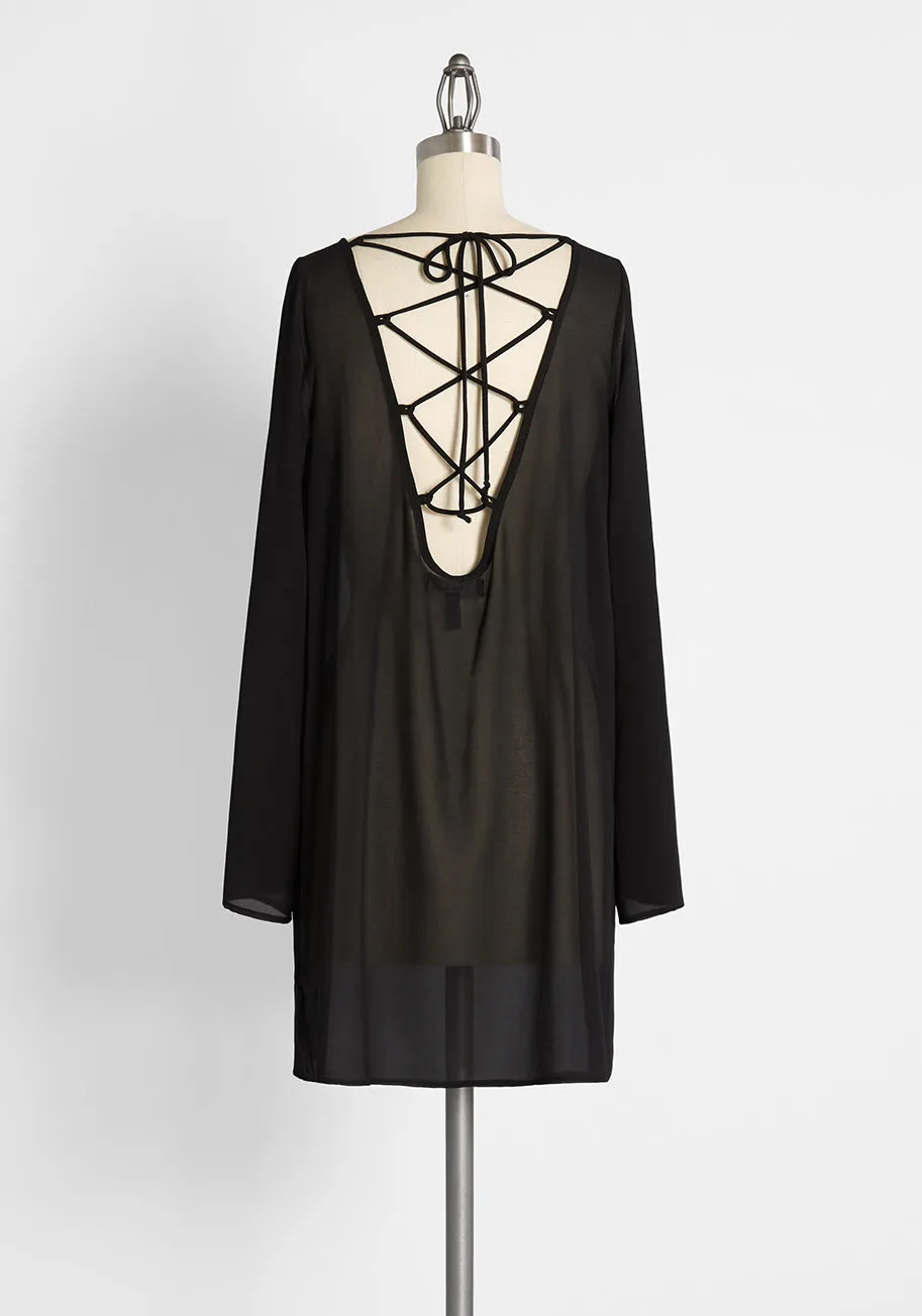 Sleek to Shorefront Swimsuit Cover-Up Shift Dress