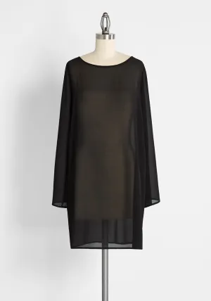Sleek to Shorefront Swimsuit Cover-Up Shift Dress