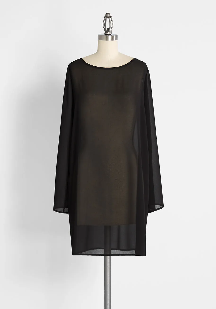 Sleek to Shorefront Swimsuit Cover-Up Shift Dress