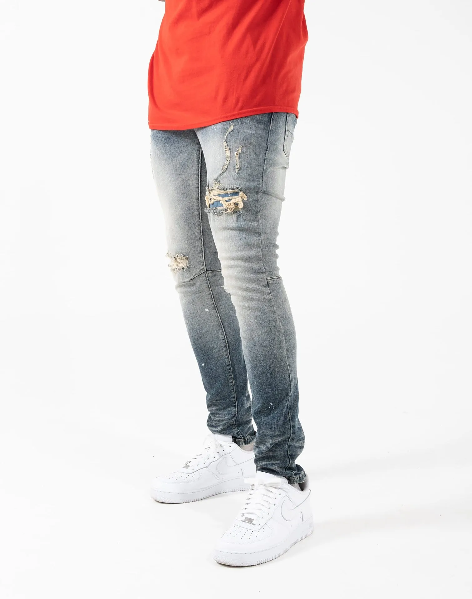 Smoke Rise Distressed Denim