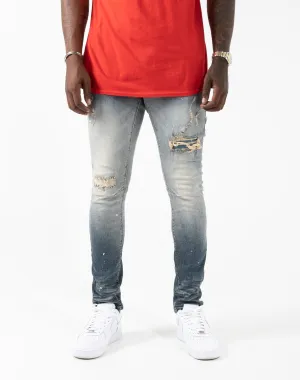 Smoke Rise Distressed Denim
