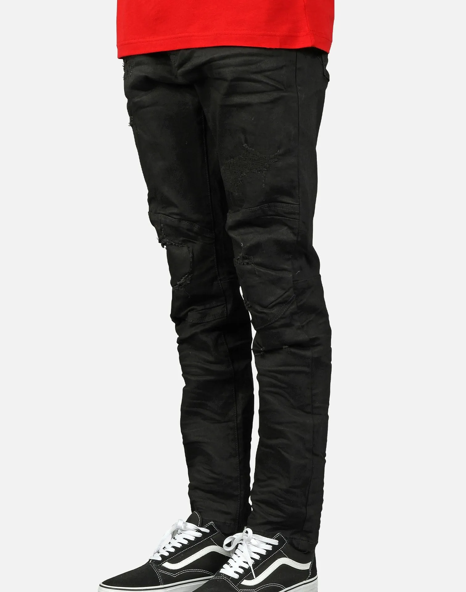 Smoke Rise DISTRESSED DETAIL SLIM JEANS