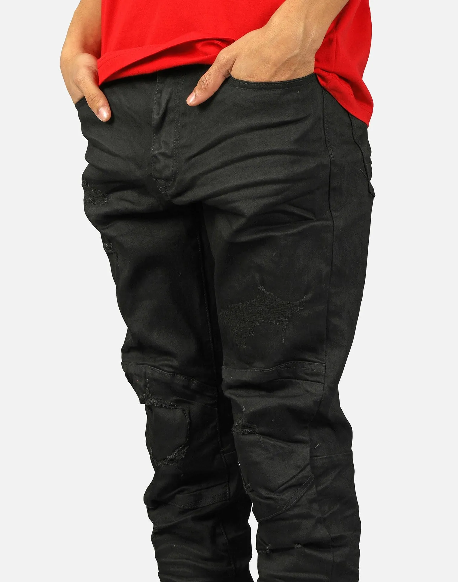 Smoke Rise DISTRESSED DETAIL SLIM JEANS