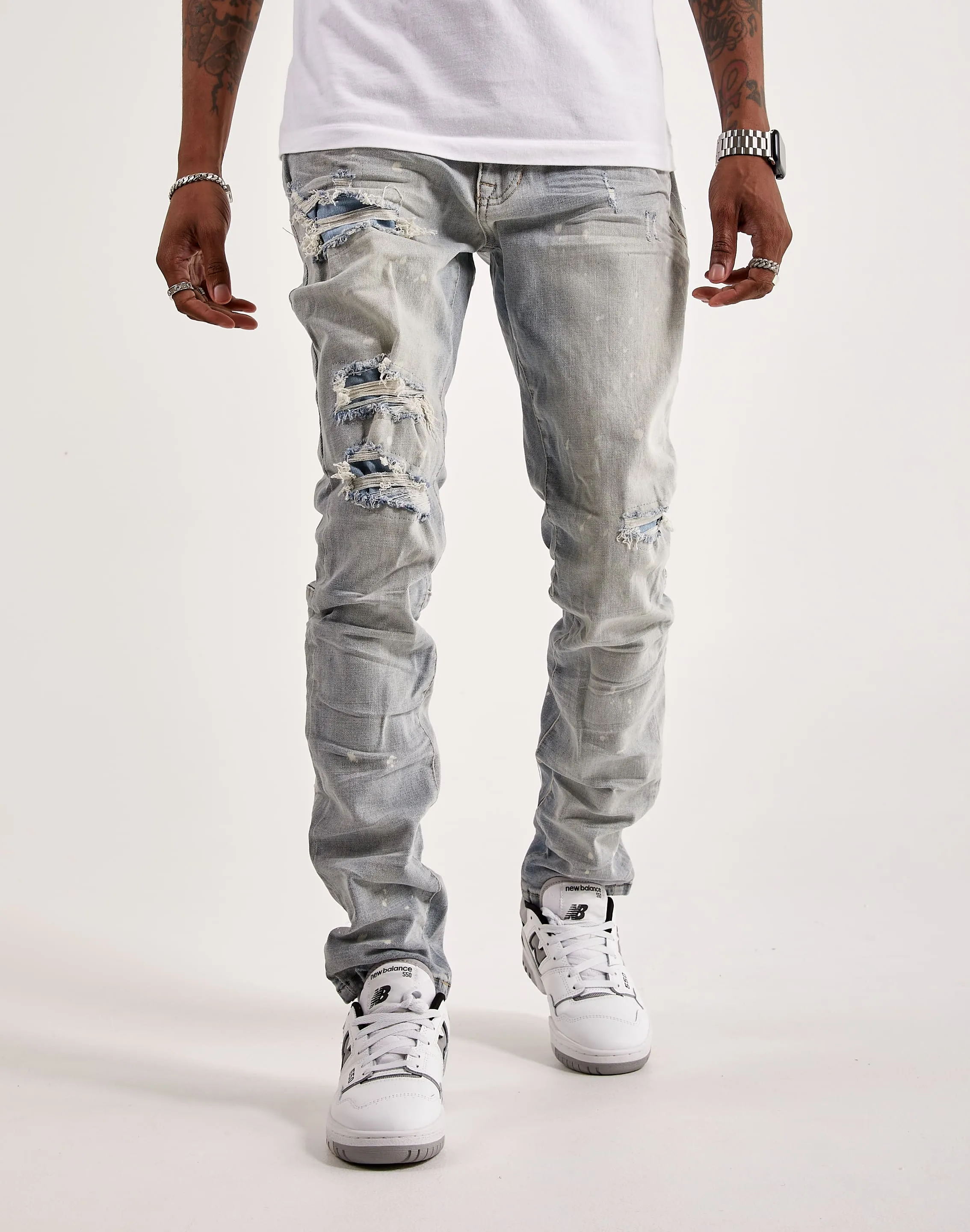 Smoke Rise Distressed Sherman Jeans