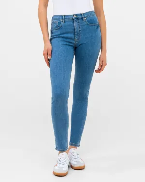 Soft Stretch Denim High Rise Skinny Jeans 30 Inch