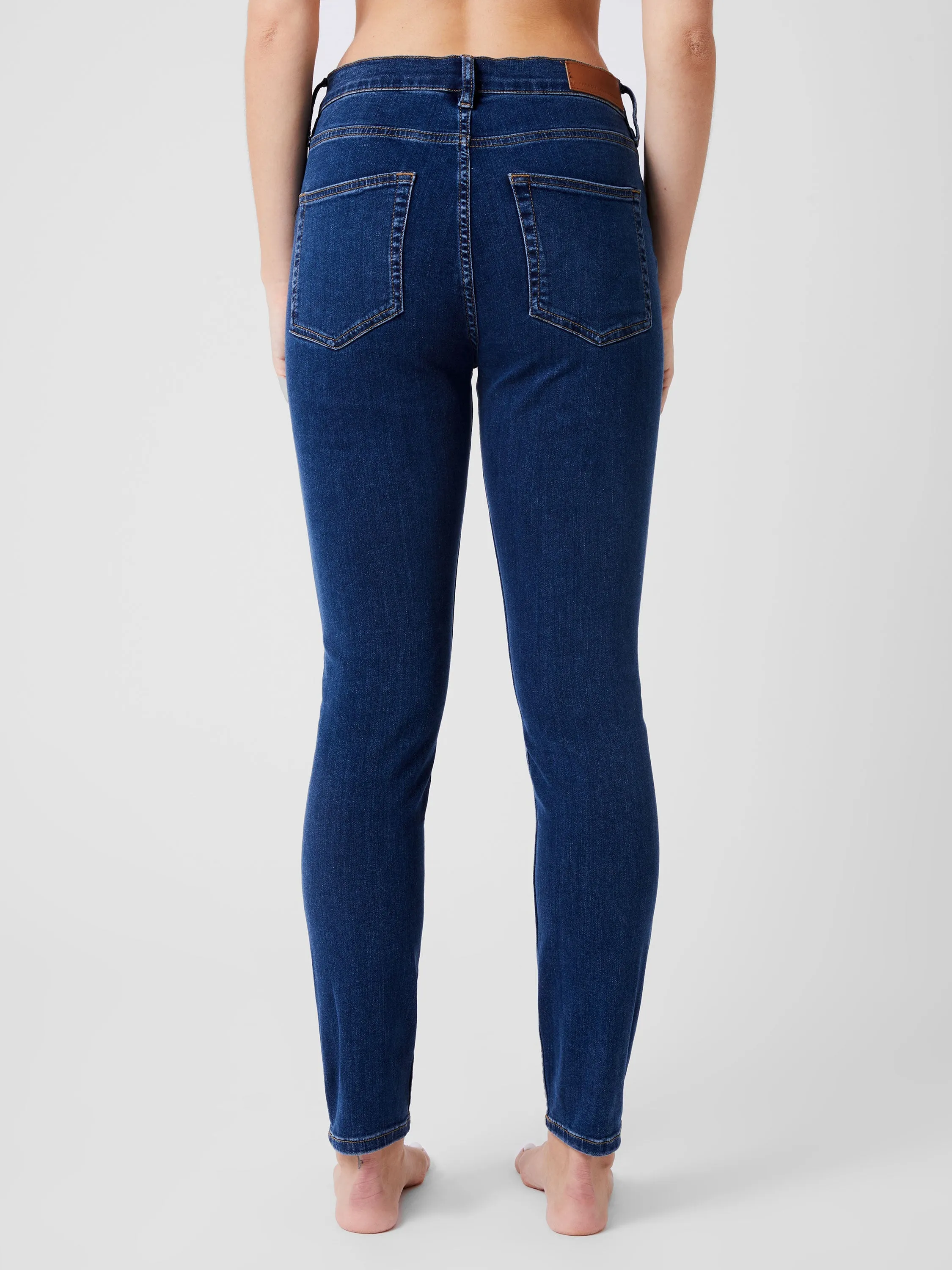Soft Stretch Denim High Rise Skinny Jeans 30 Inch