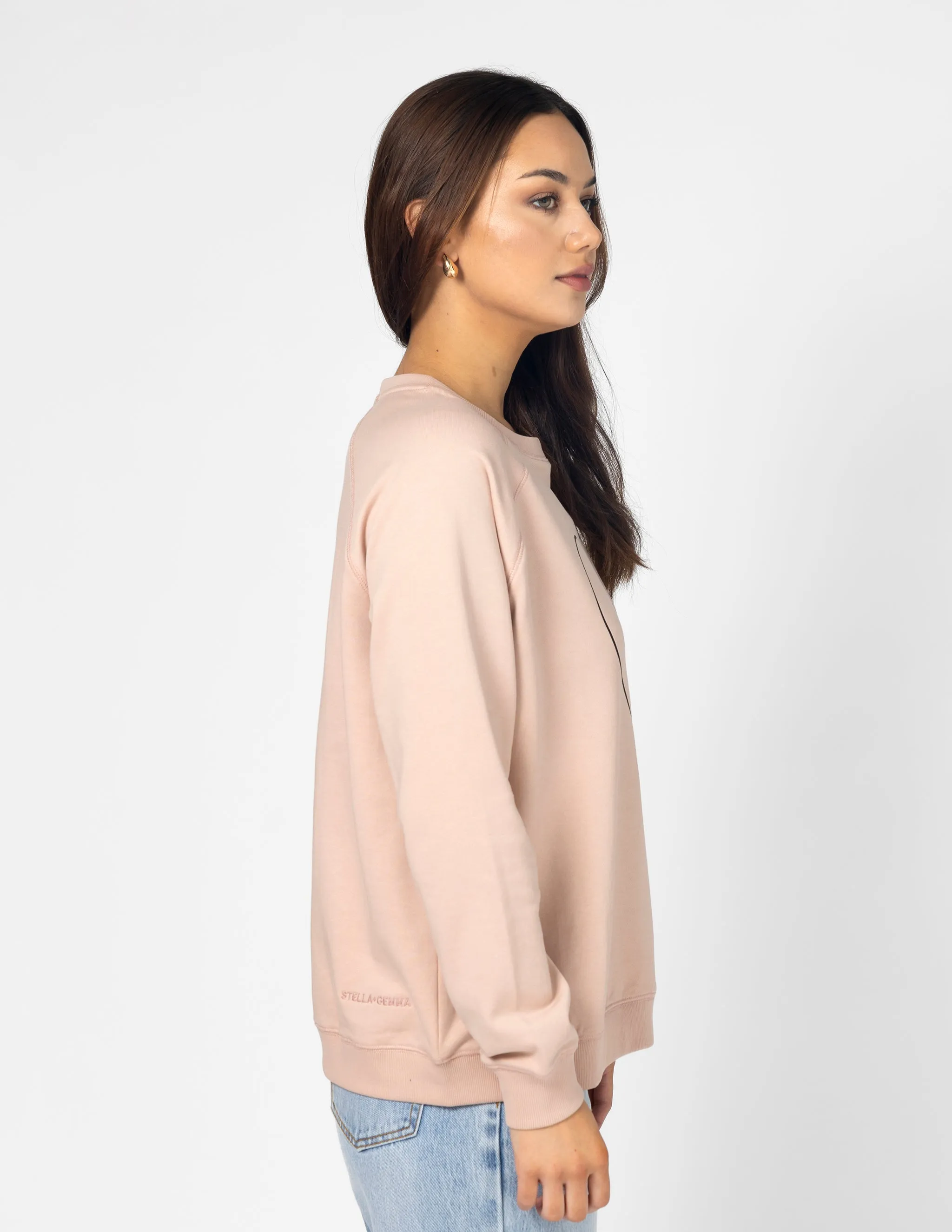 Stella   Gemma Classic Sweater Heart with Bow Rose