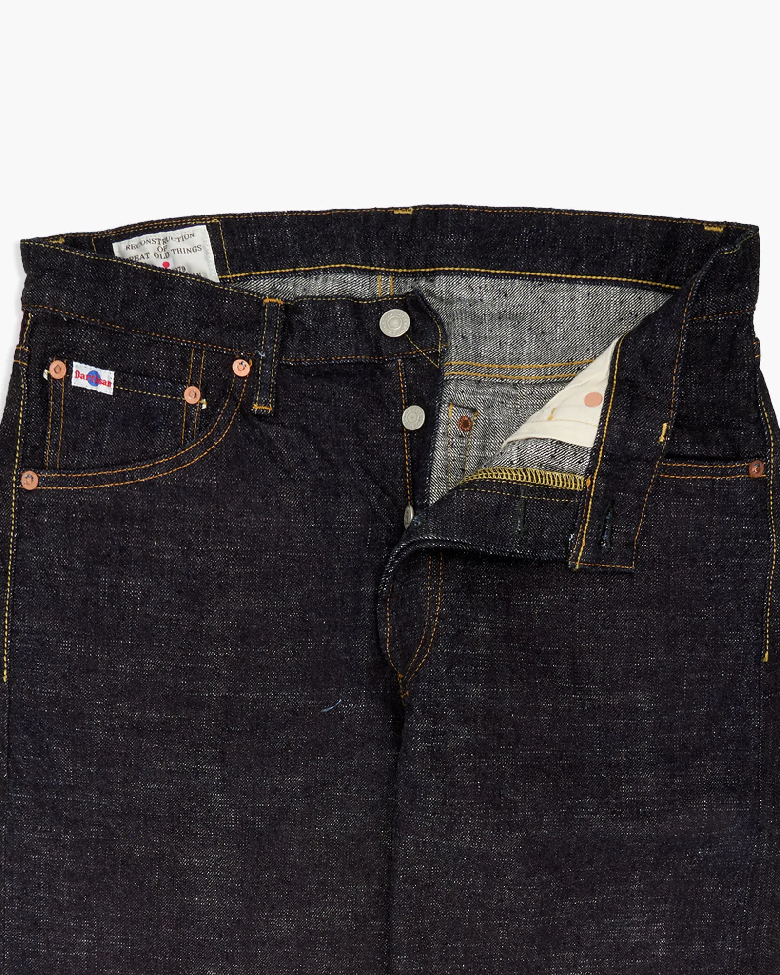 Studio D'Artisan SD-1008 'GL3' 15oz Selvedge Relaxed Tapered Mens Jeans - Onewash