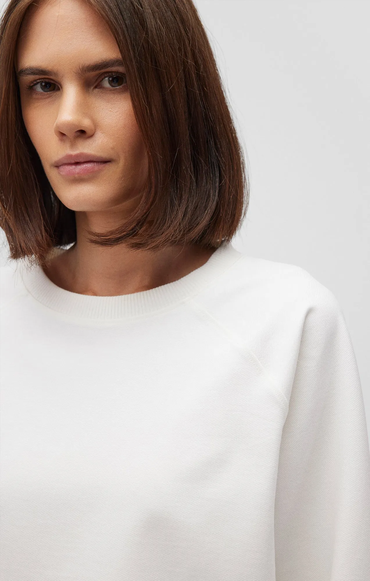 SWEATSHIRT IN ANTIQUE WHITE