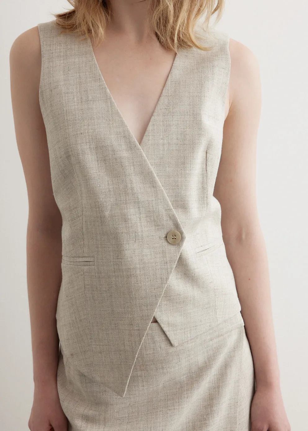 Tailored Overlap Waistcoat
