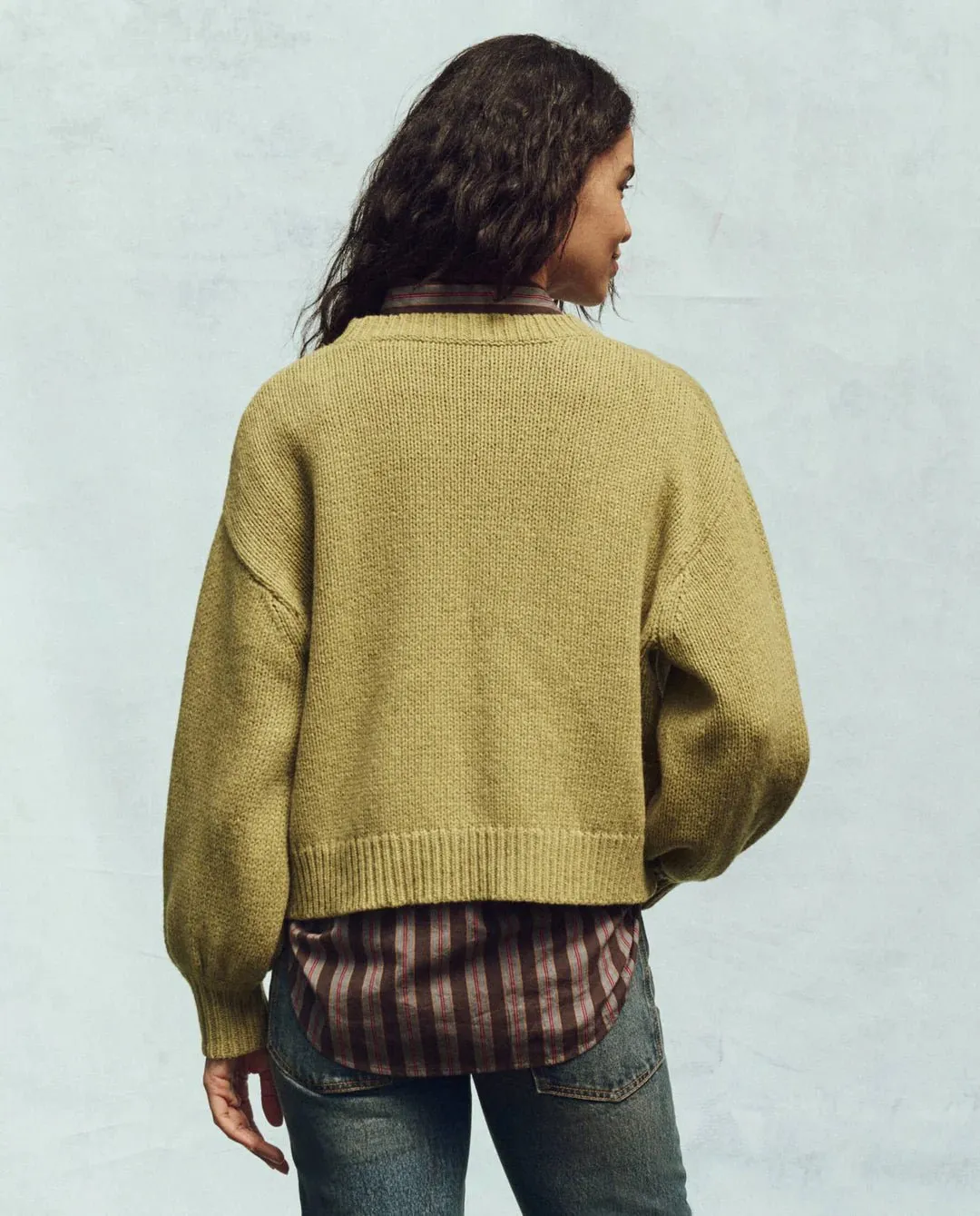 THE GREAT - Sprig Bubble Pullover Wool Sweater