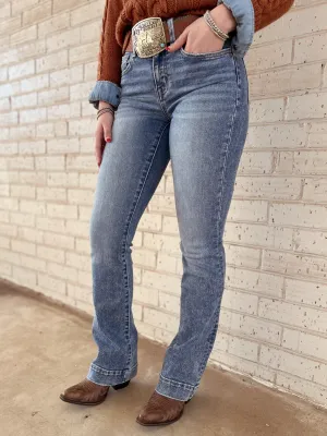 Vervet Mid-Rise Bootcut Medium Wash Jeans