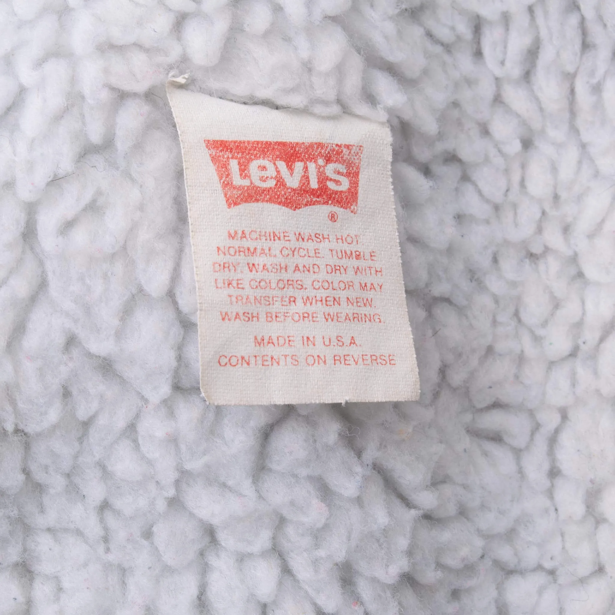 VINTAGE LEVIS SHERPA TRUCKER DENIM JACKET 1980S SMALL MADE IN USA
