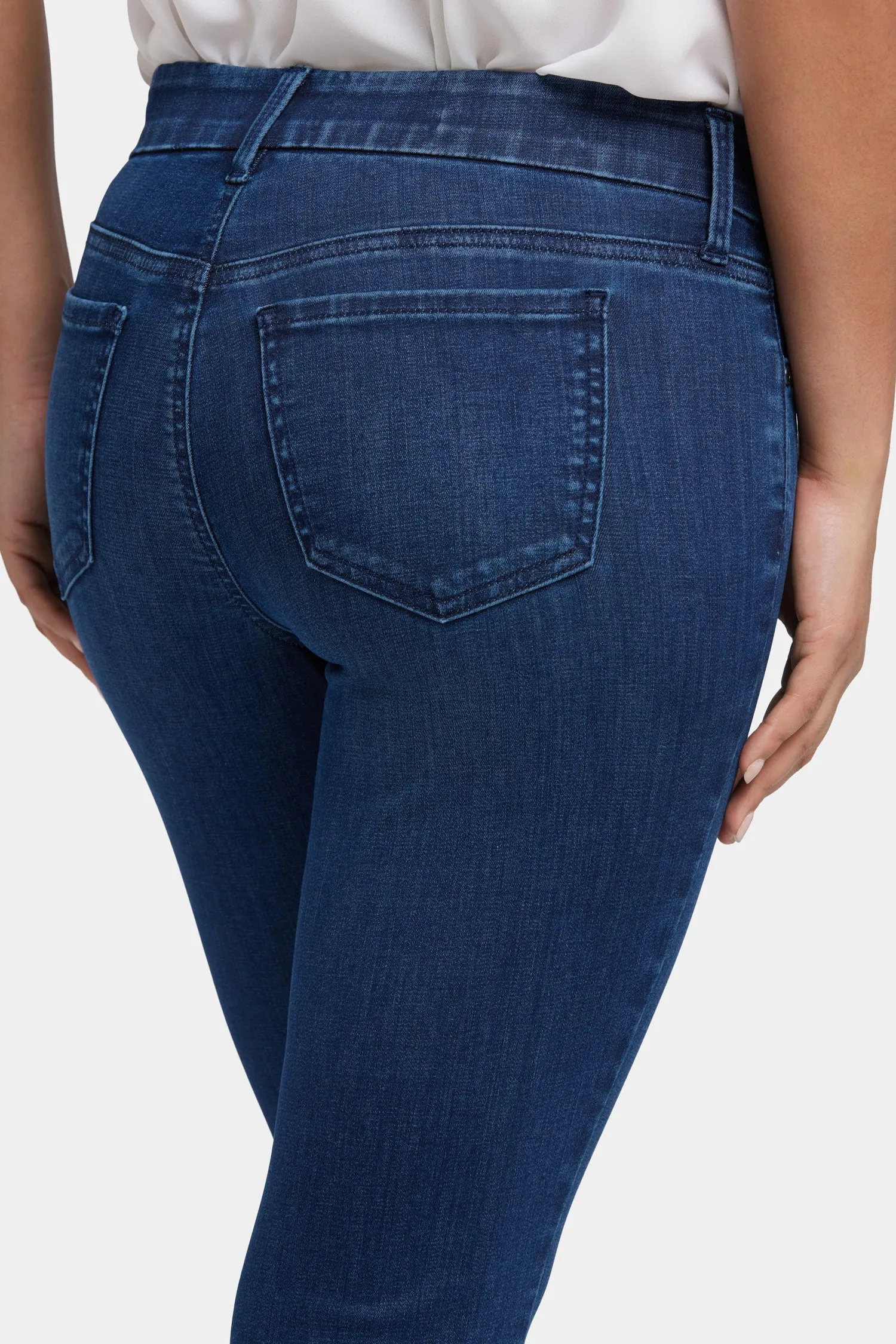 Waist-Match™ Marilyn Straight Crop Jeans - Ibiza Blues