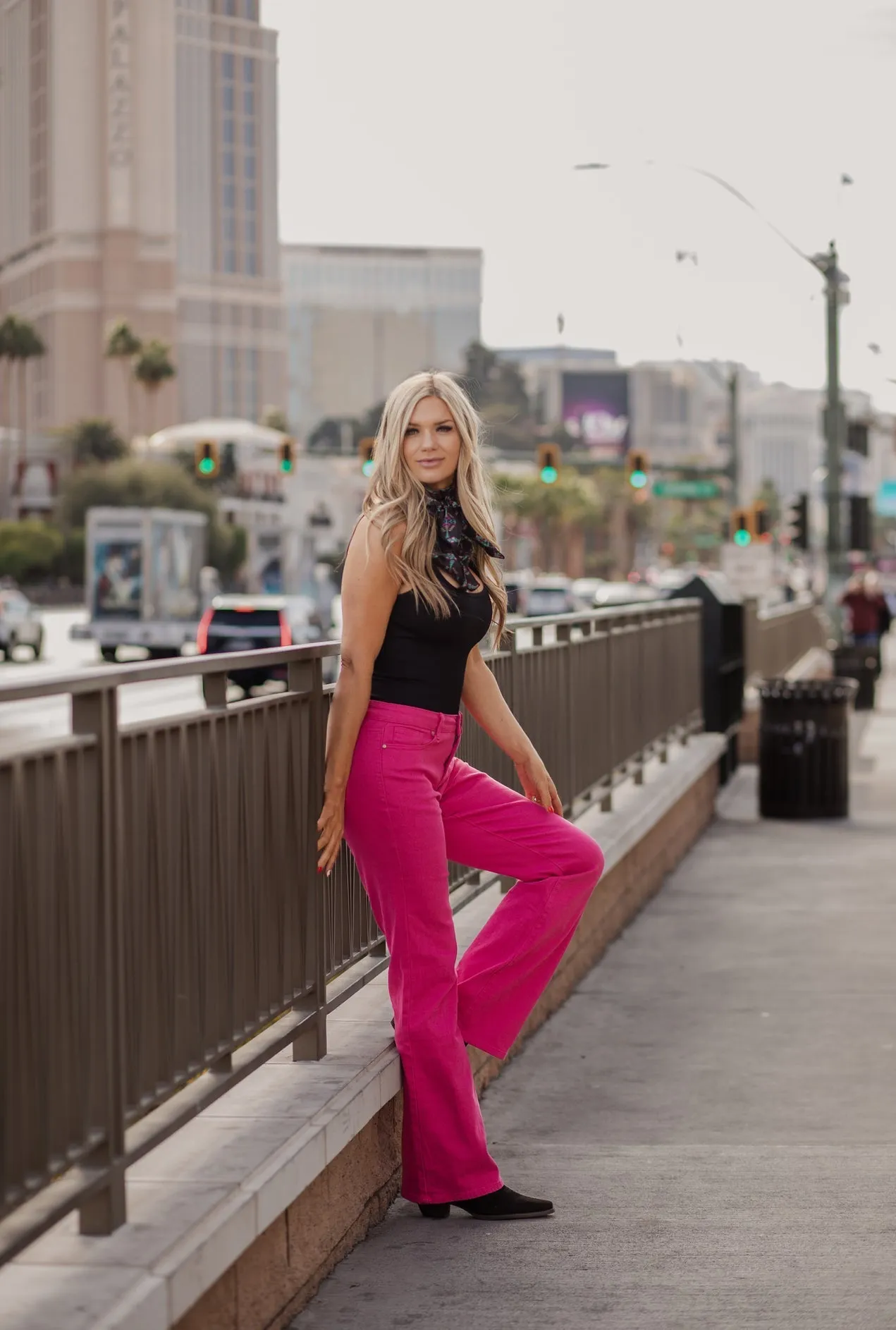 Walking West Denim Pink