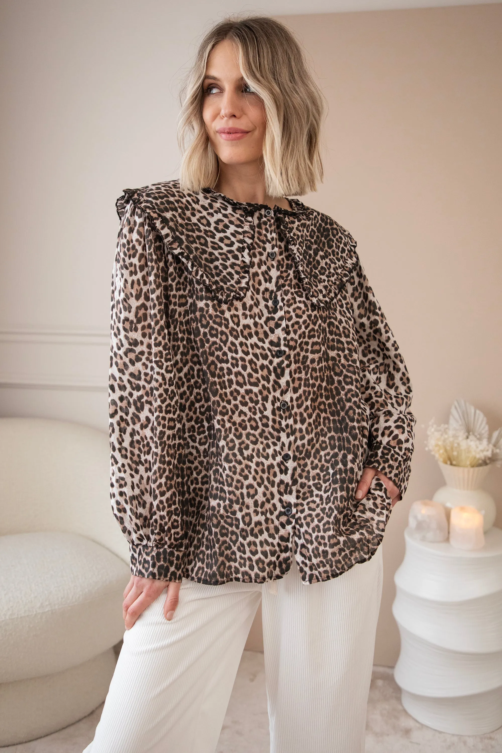 Wildy Beige/Brown - Blouse
