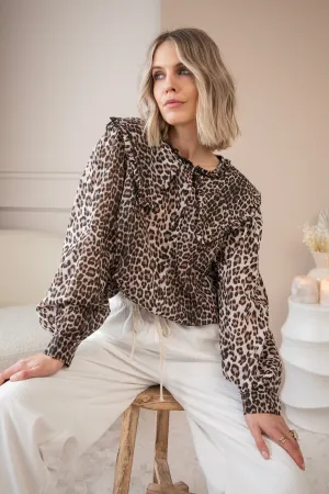 Wildy Beige/Brown - Blouse