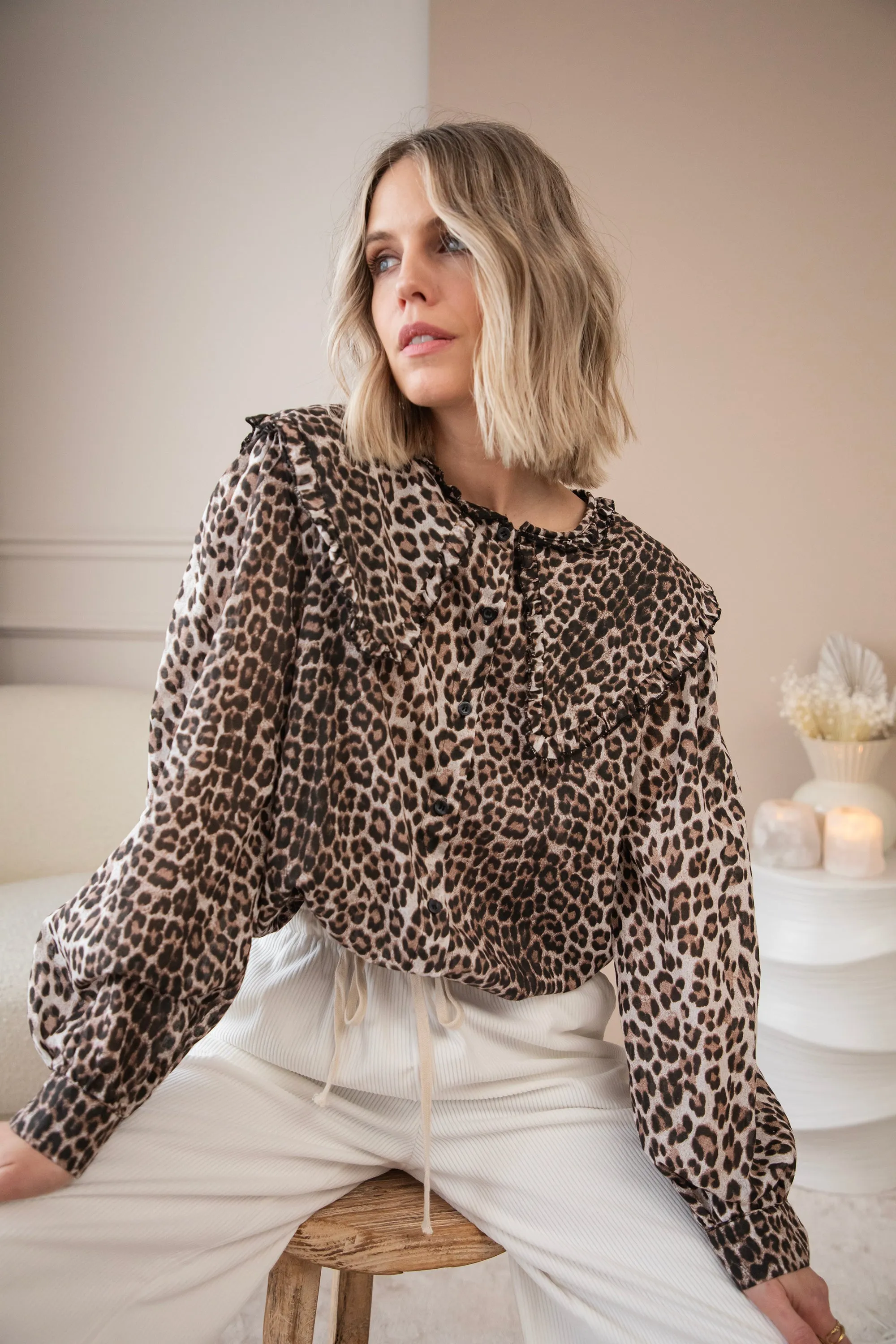 Wildy Beige/Brown - Blouse