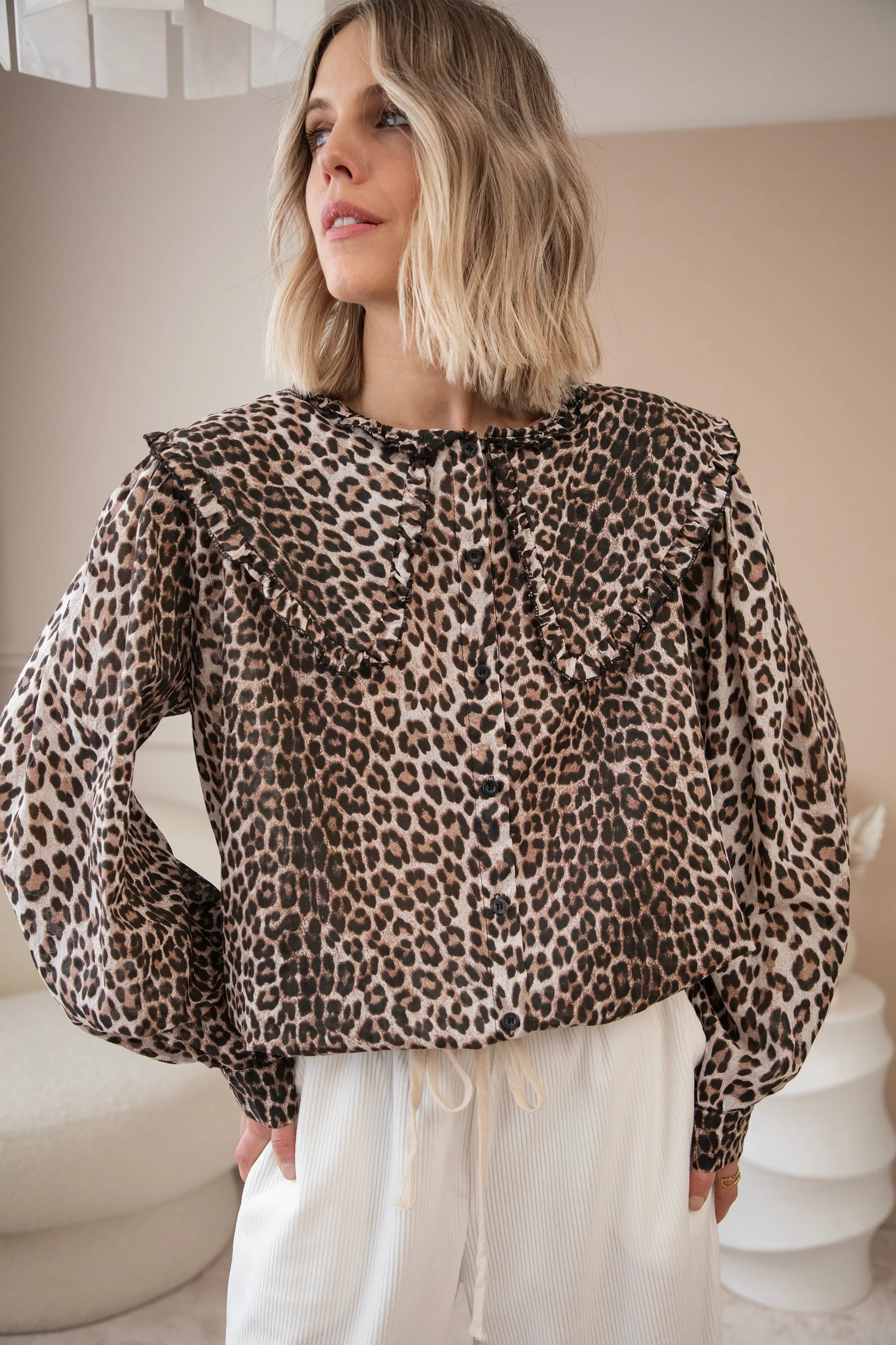 Wildy Beige/Brown - Blouse