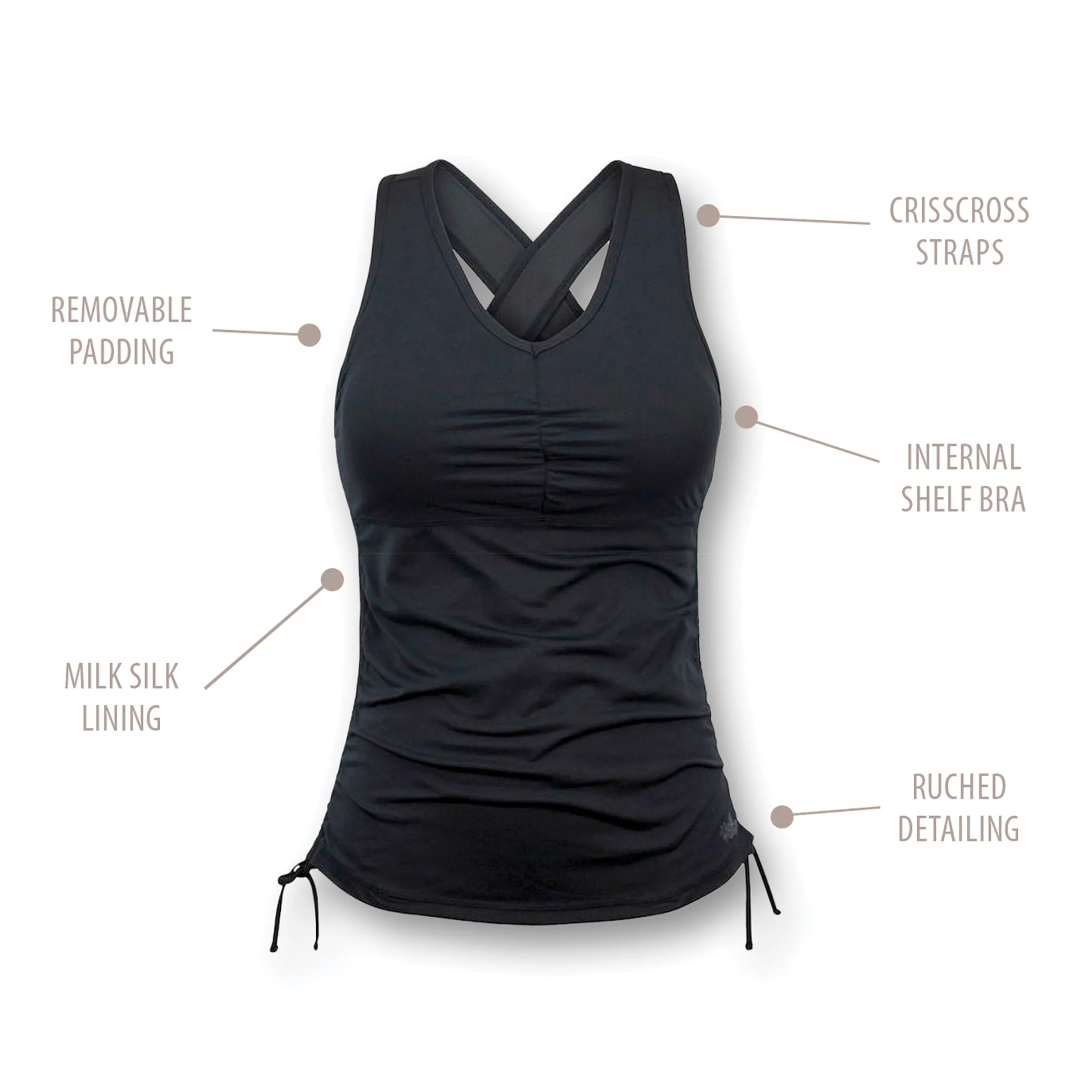 Women's Ruched Tank Top