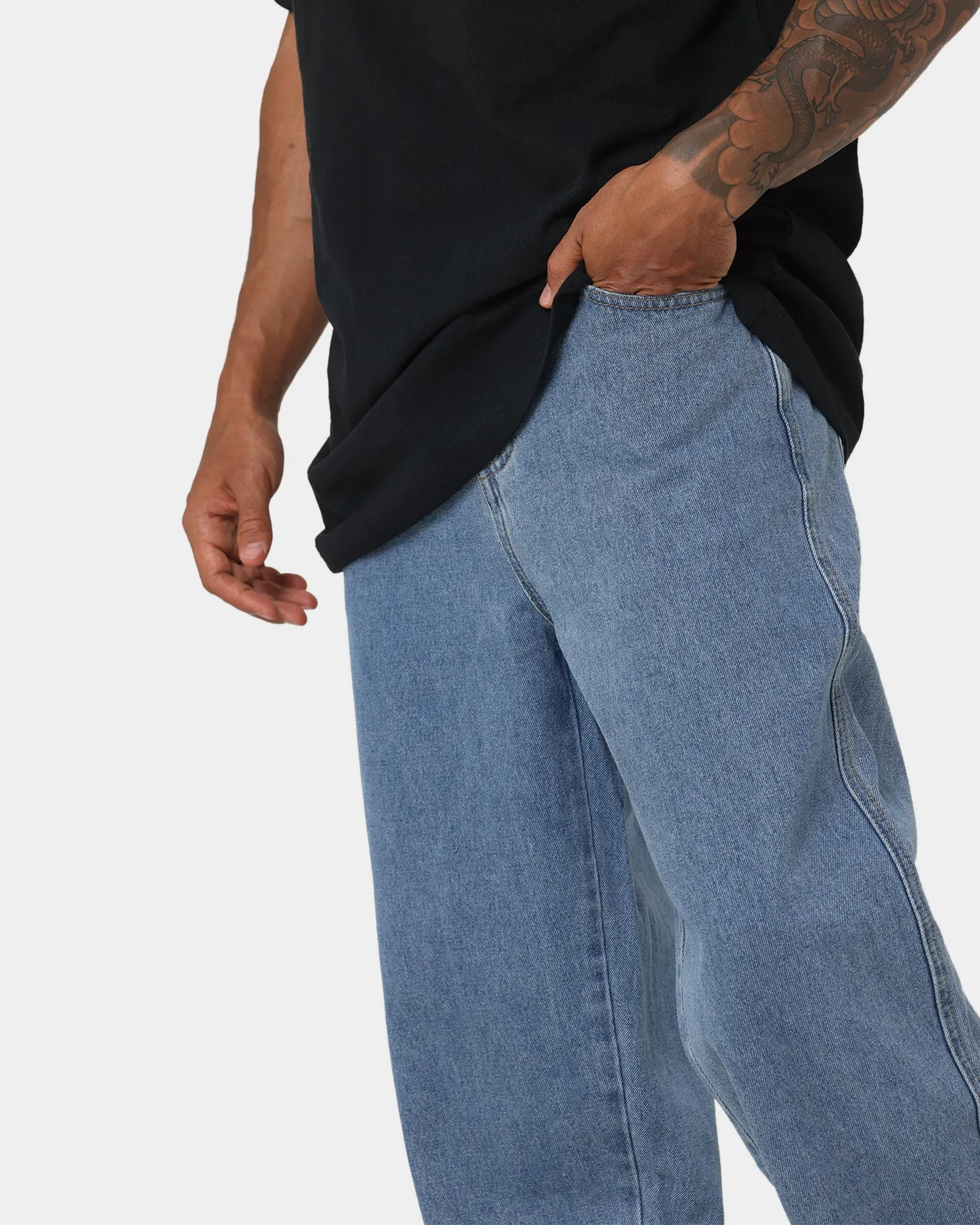 X-Large Bull Denim 91 Pants Mid Blue