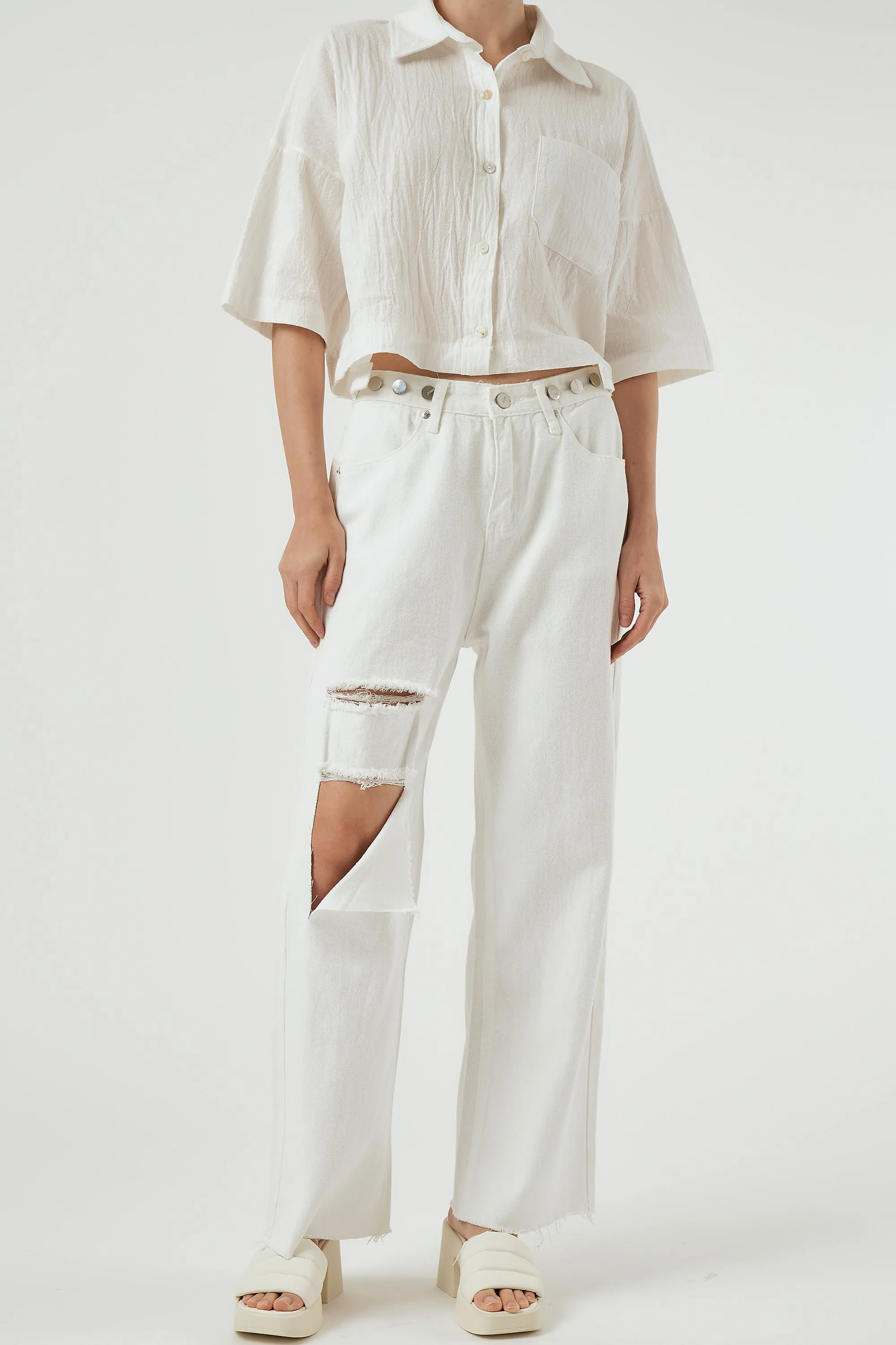 Zoe Cut Out Daddy Jeans