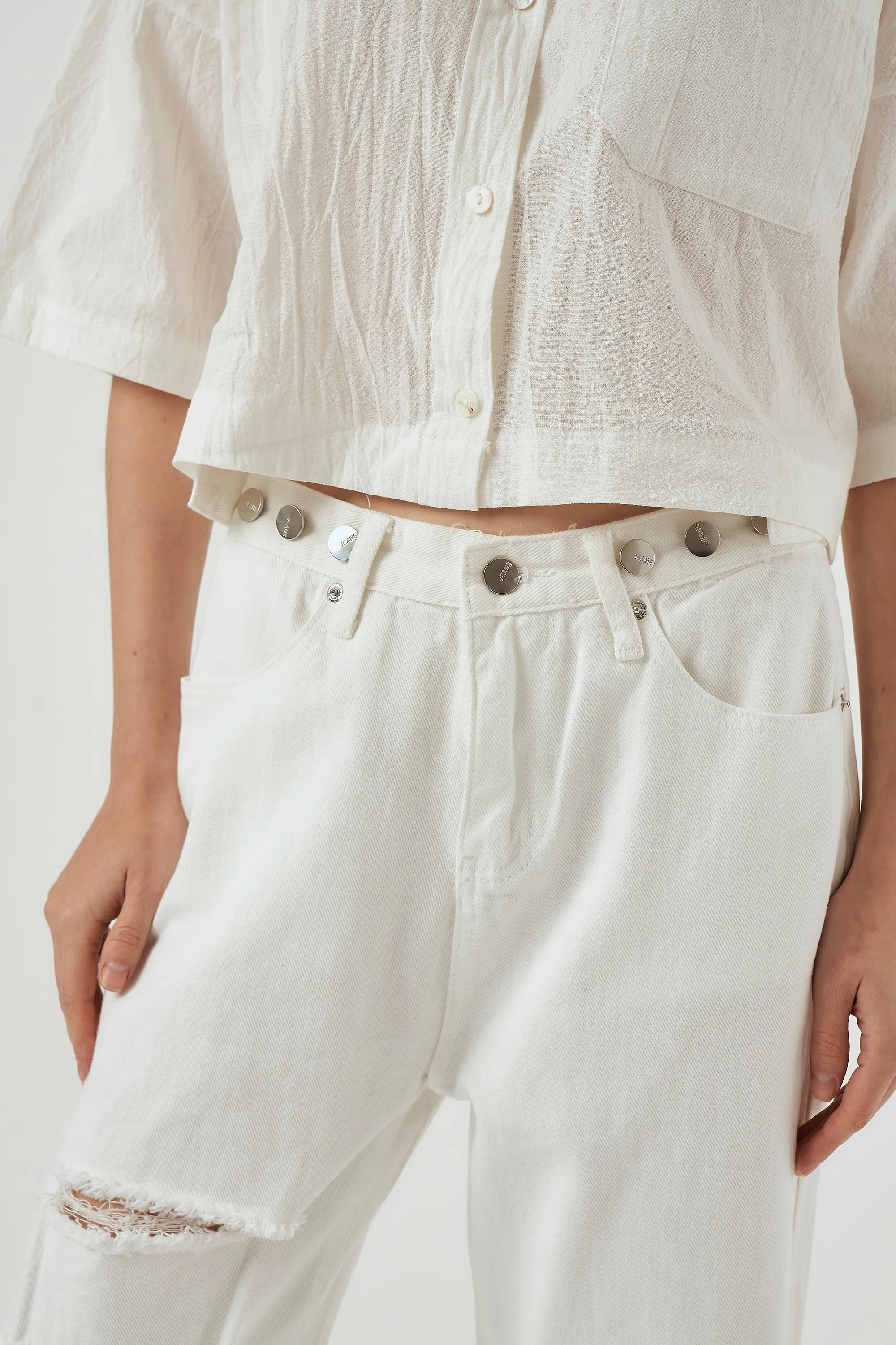 Zoe Cut Out Daddy Jeans